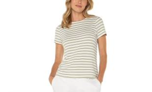Short Sleeve Crew Neck Classic Knit Tee