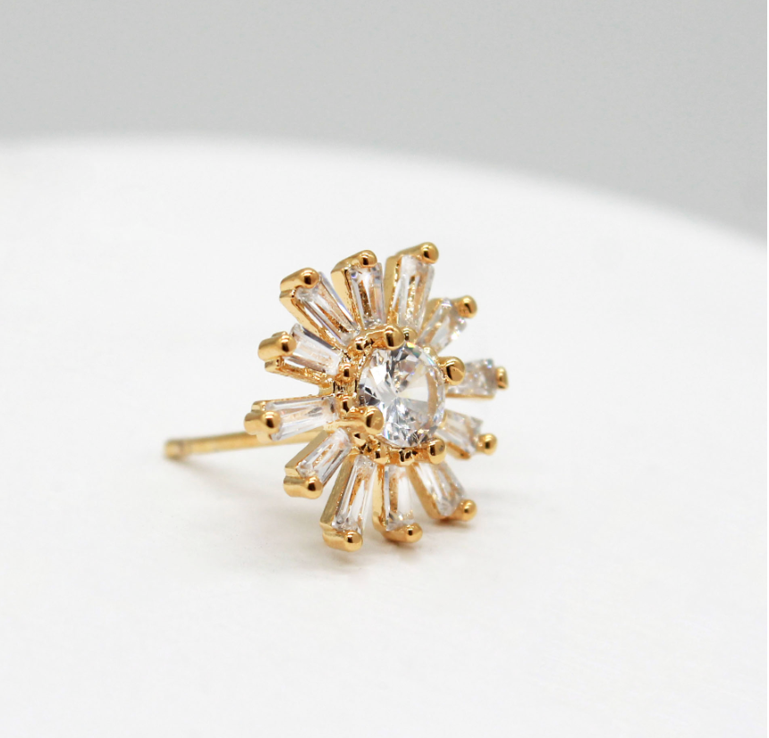 Sparkle Floral Earring