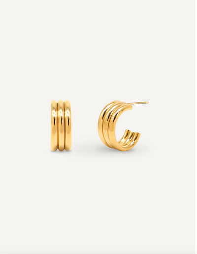 Triple Hoop Earring