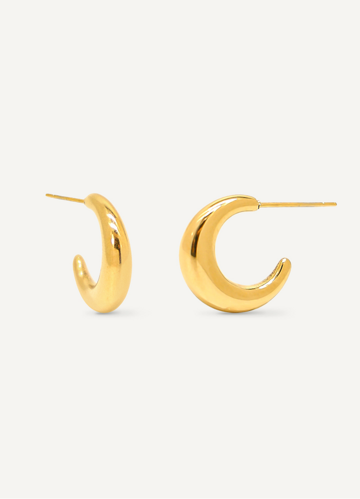 Crescent Moon Hoop