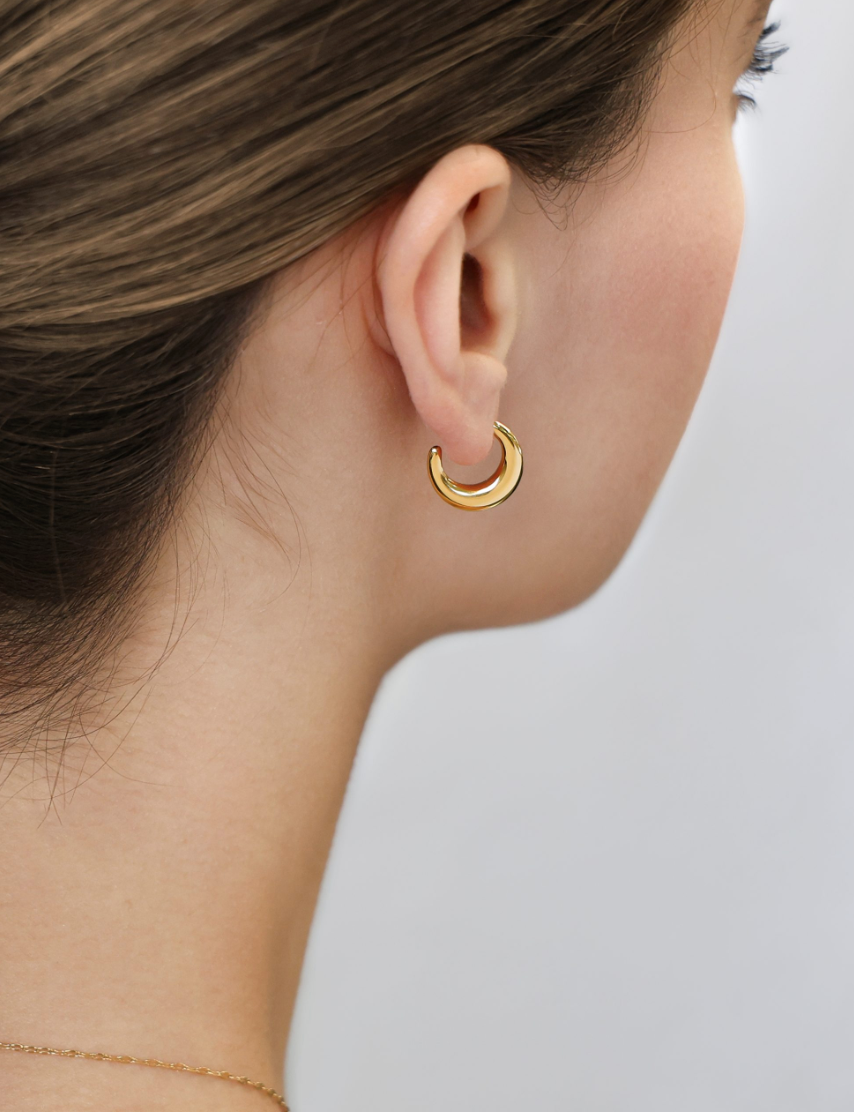 Crescent Moon Hoop