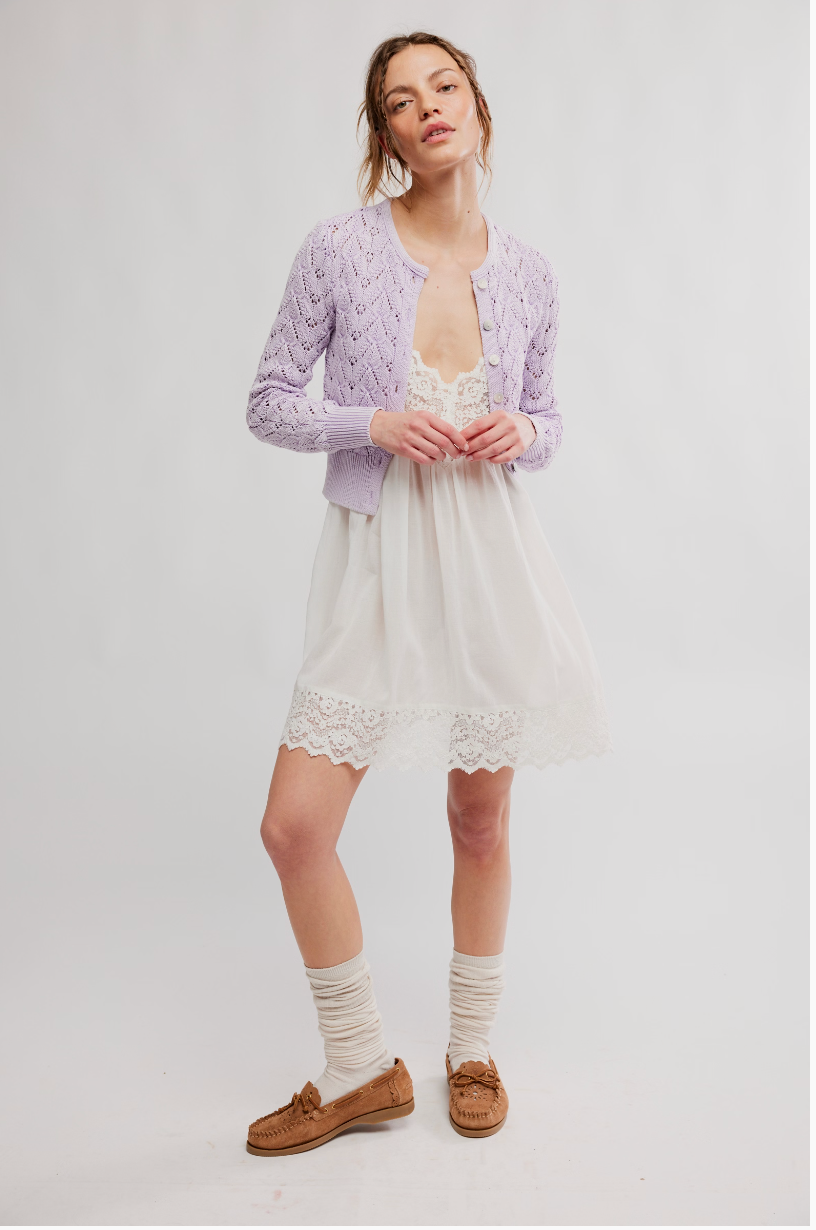 Pretty in Pointelle Cardi