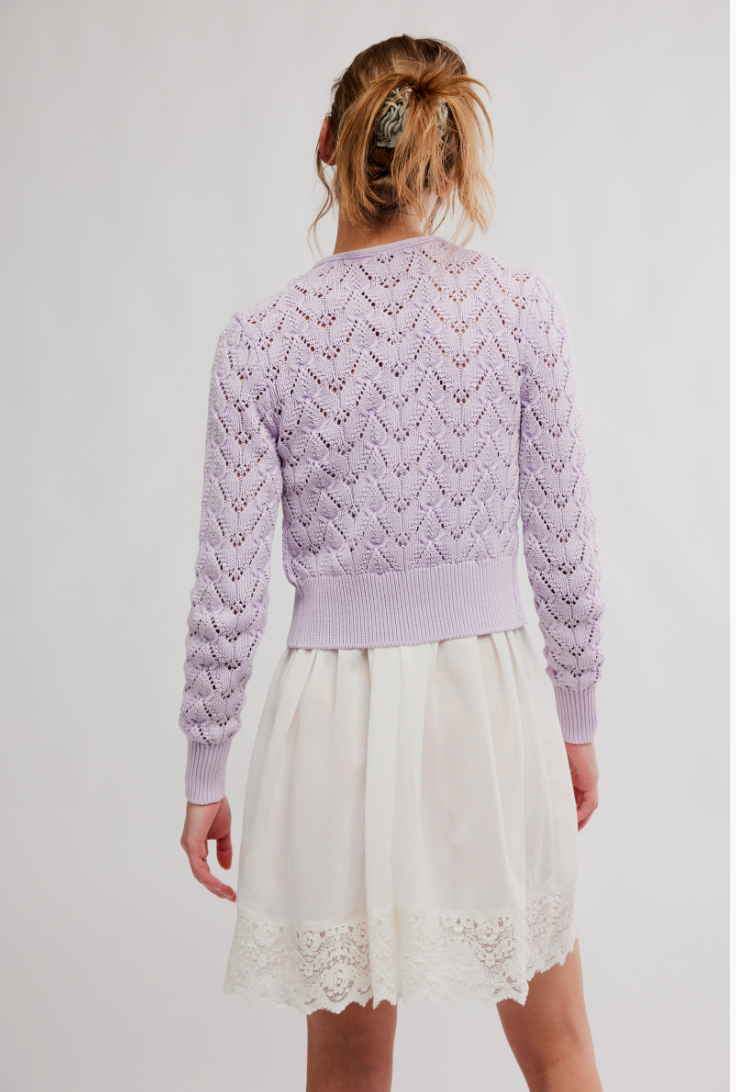 Pretty in Pointelle Cardi