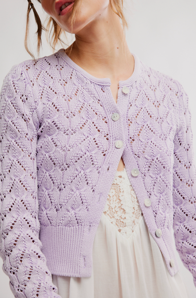 Pretty in Pointelle Cardi