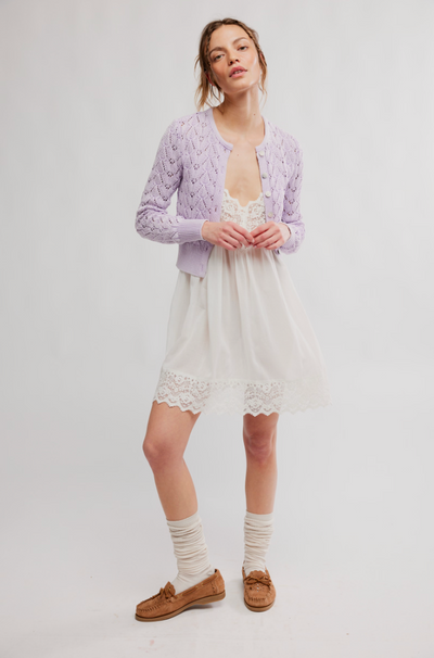 Pretty in Pointelle Cardi