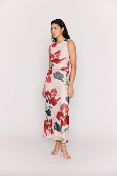 Arabella Mesh Midi Dress