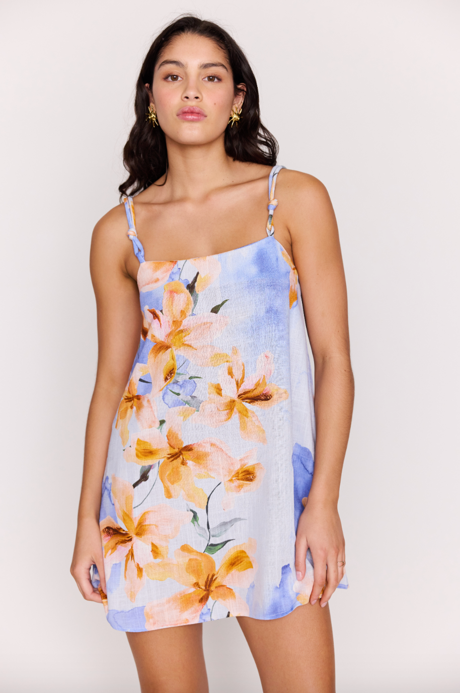 Sunspell Knot Strap Mini Dress