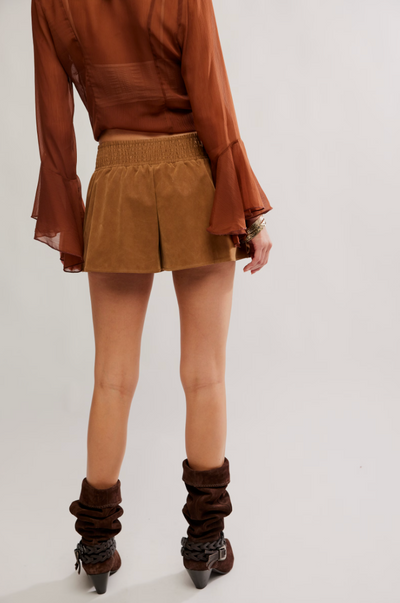Paradise Found Suede Skort