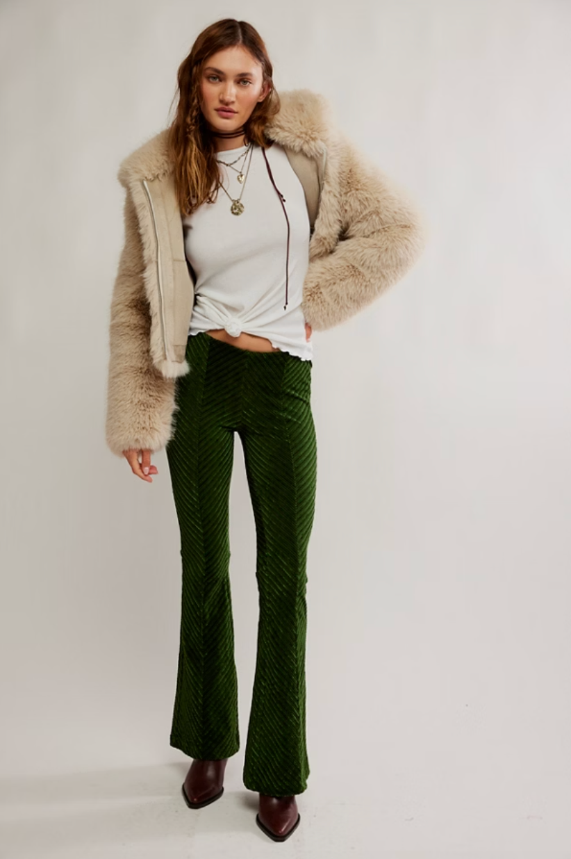 Penny Pull On Velvet Pants
