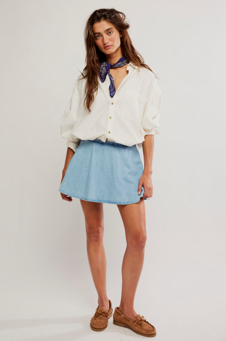 Paradise Found Denim Skort