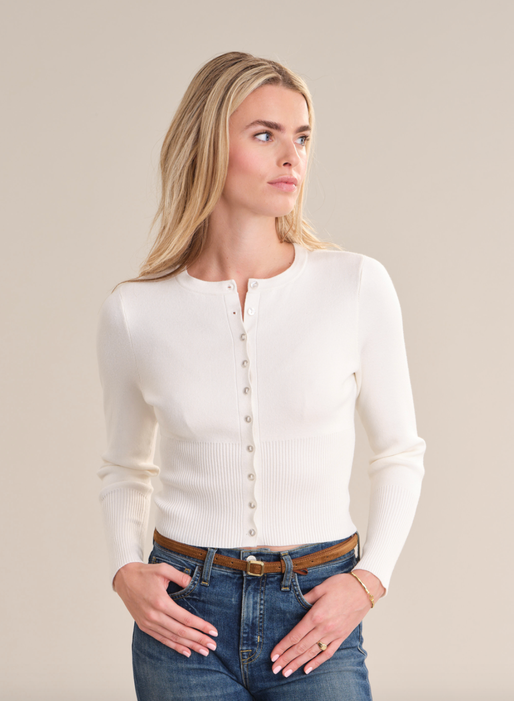 Mae Cinched Waist Cardigan