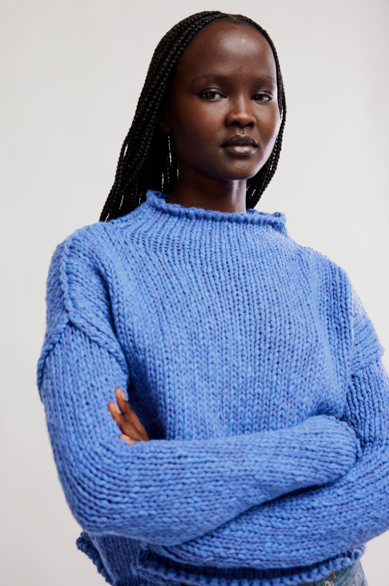Opal Sweater in Peri Blue