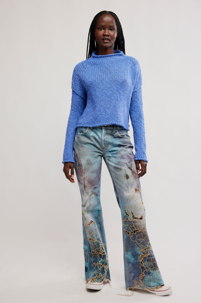 Opal Sweater in Peri Blue