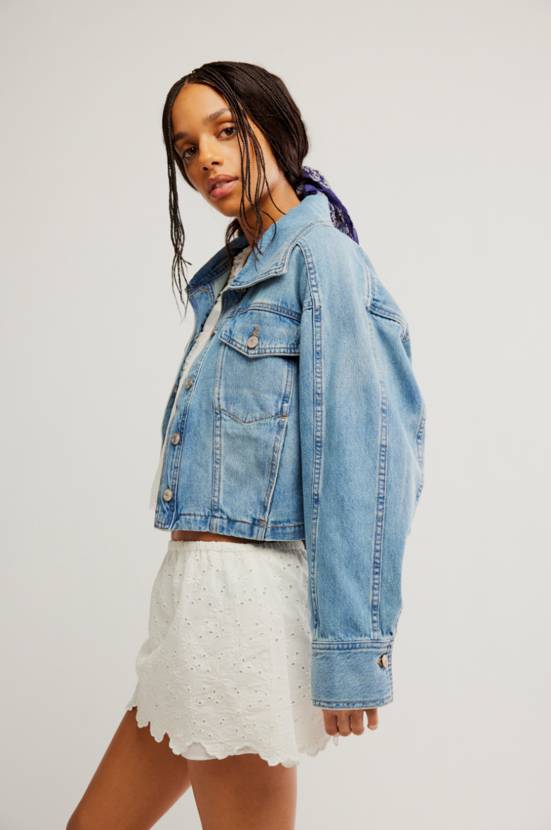 Side To Side Jacket in River Wash