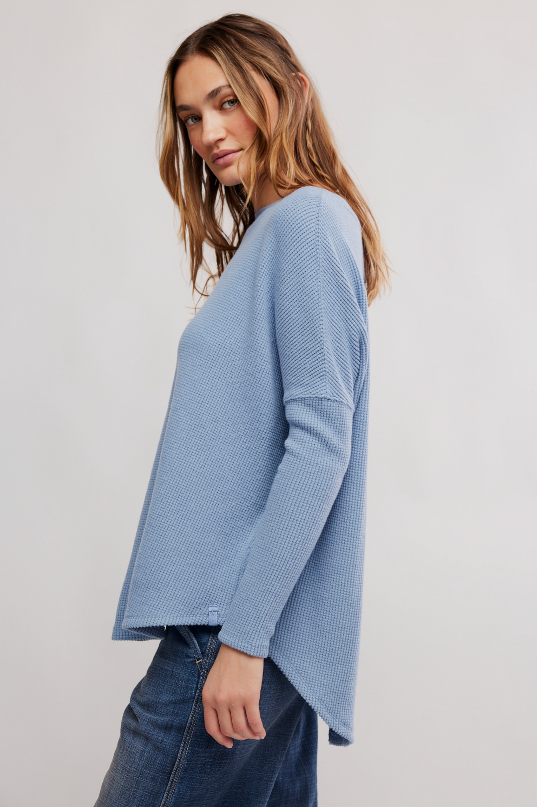 Latte Blues Thermal Solid in Autumn Sky