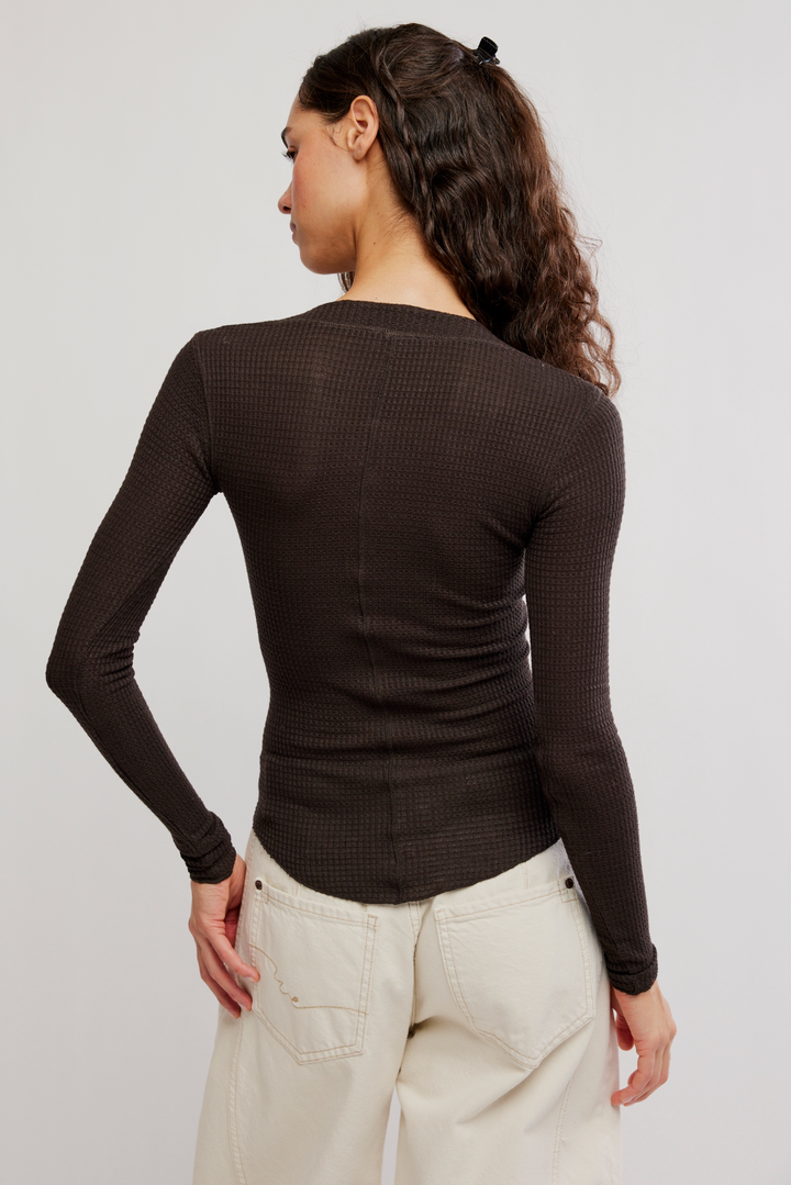 Going Places Cardi in Deep Fudge