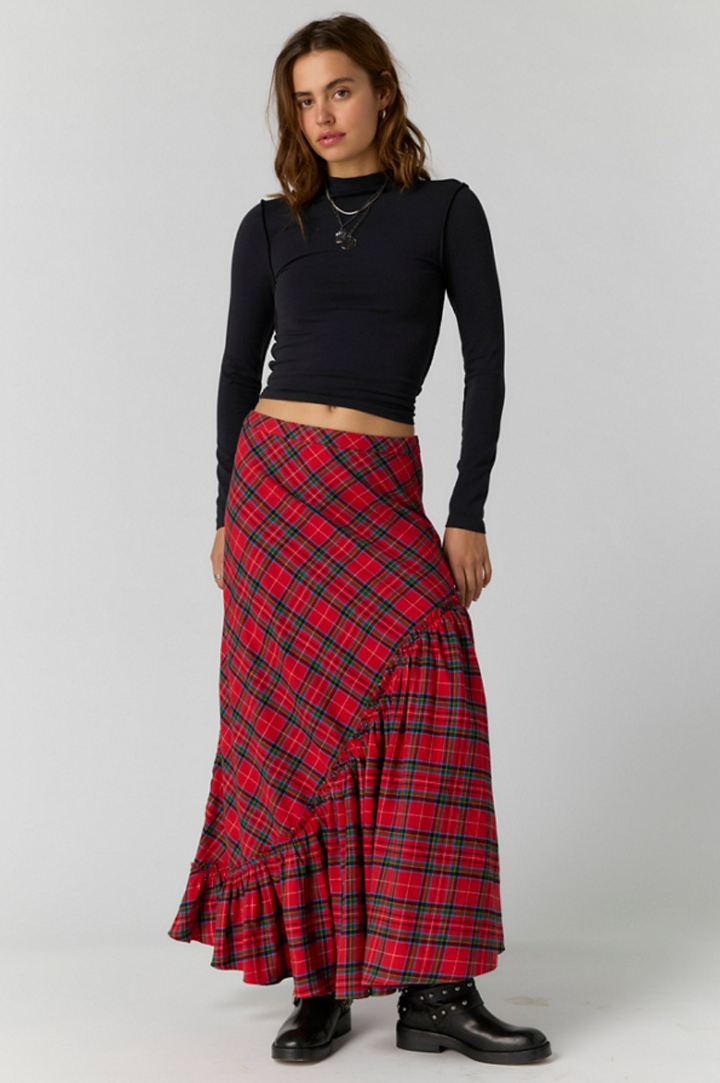 Emberwood Plaid Maxi