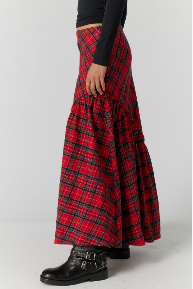 Emberwood Plaid Maxi