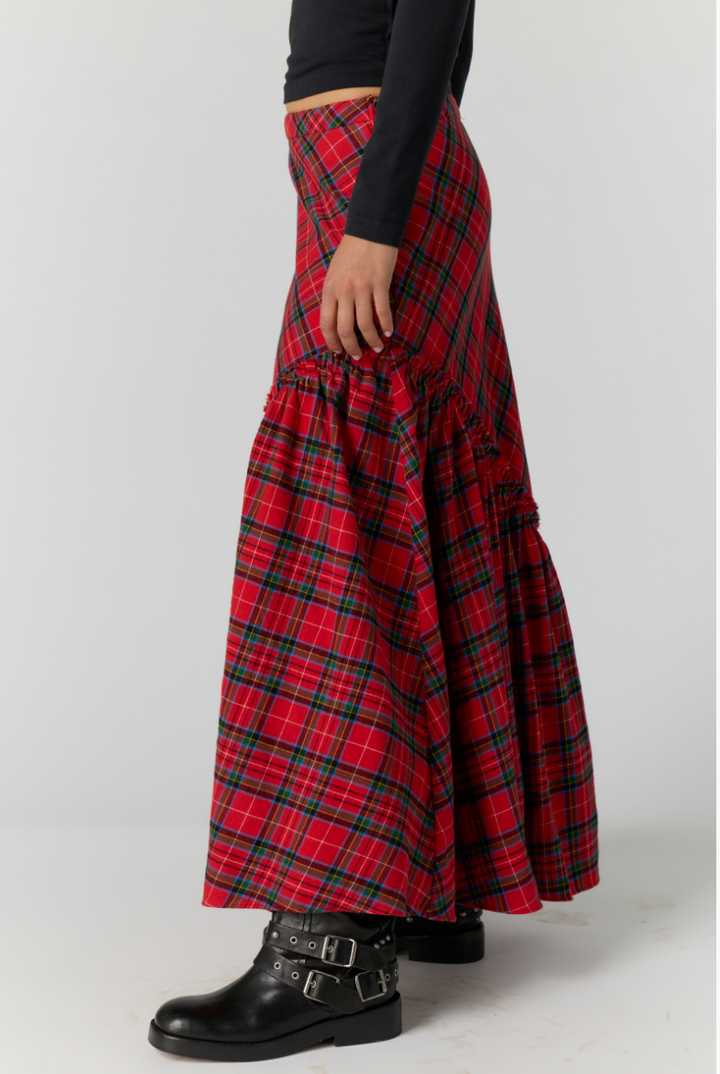 Emberwood Plaid Maxi