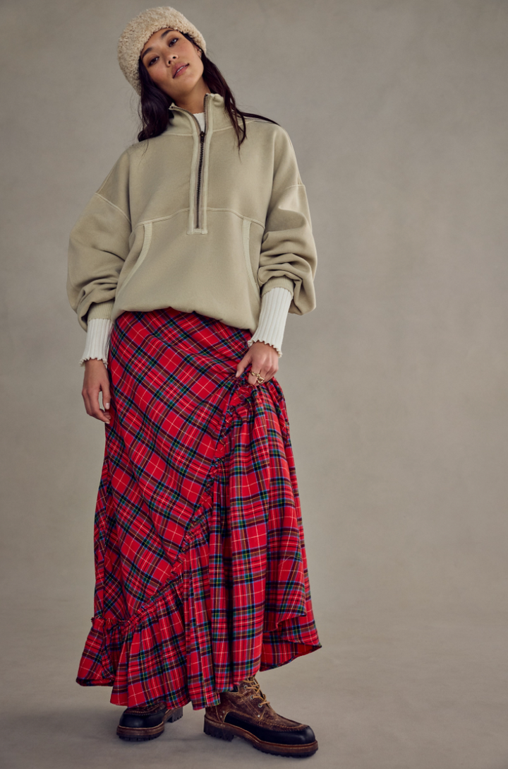 Emberwood Plaid Maxi