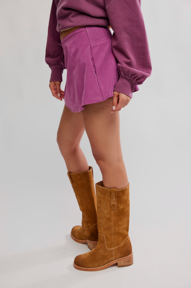 Paradise Found Suede Skort