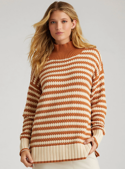 Giselle: Texture Stripe Pullover