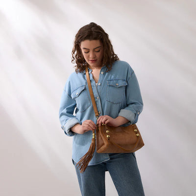 Seneca Shoulder Crossbody in Whiskey