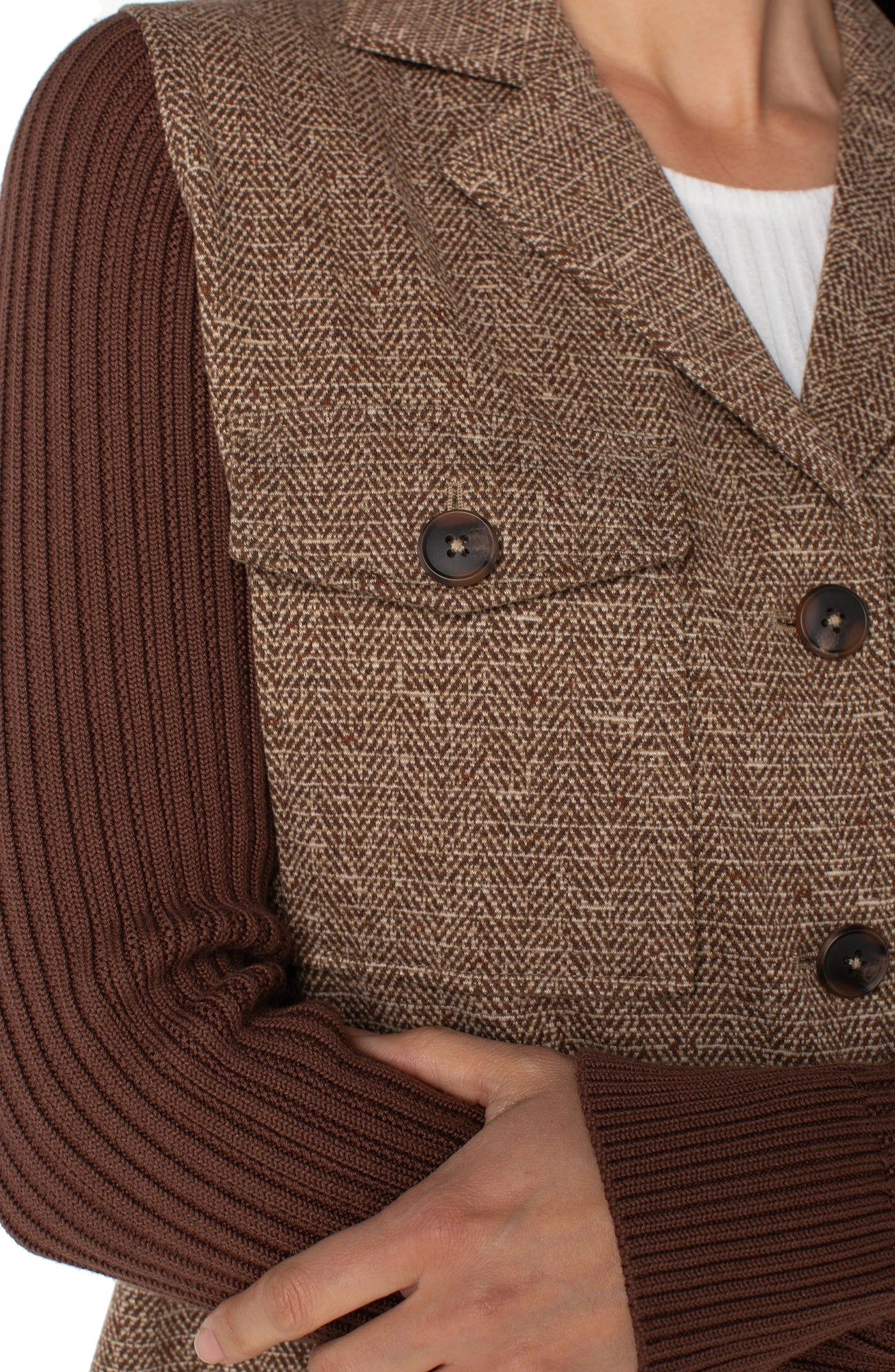 Shacket W/ Sweater Sleeves