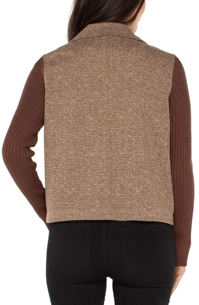 Shacket W/ Sweater Sleeves