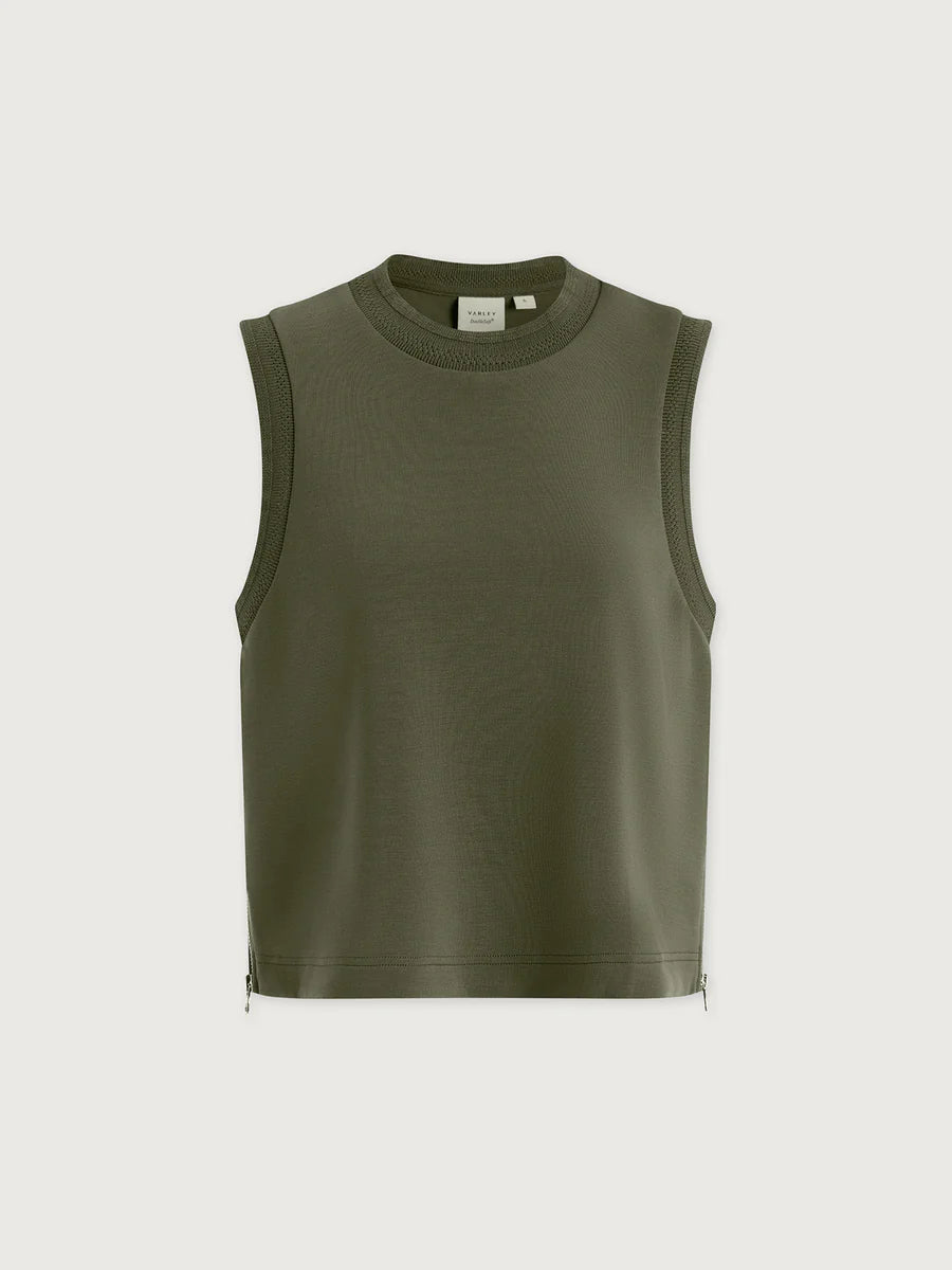 Shea Crop Tank in Thyme