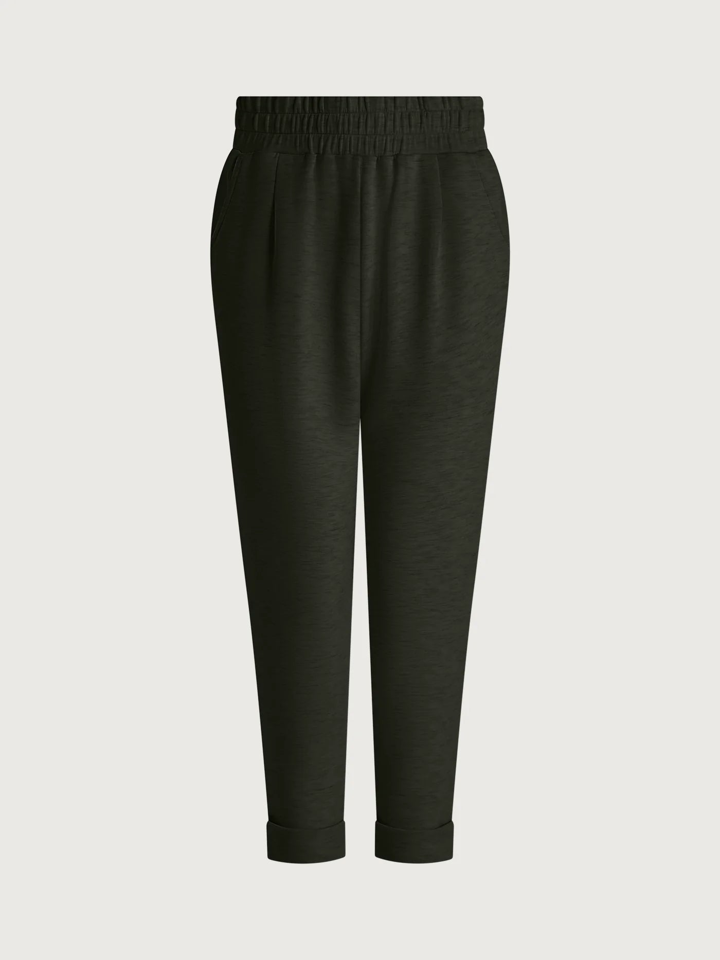 The Rolled Cuff Pant 25" in Olive Marl