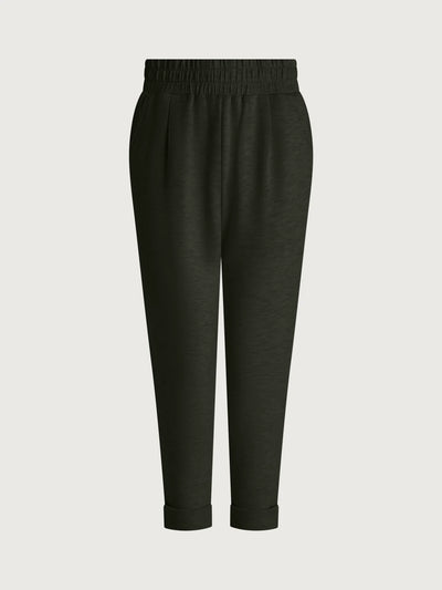 The Rolled Cuff Pant 25" in Olive Marl