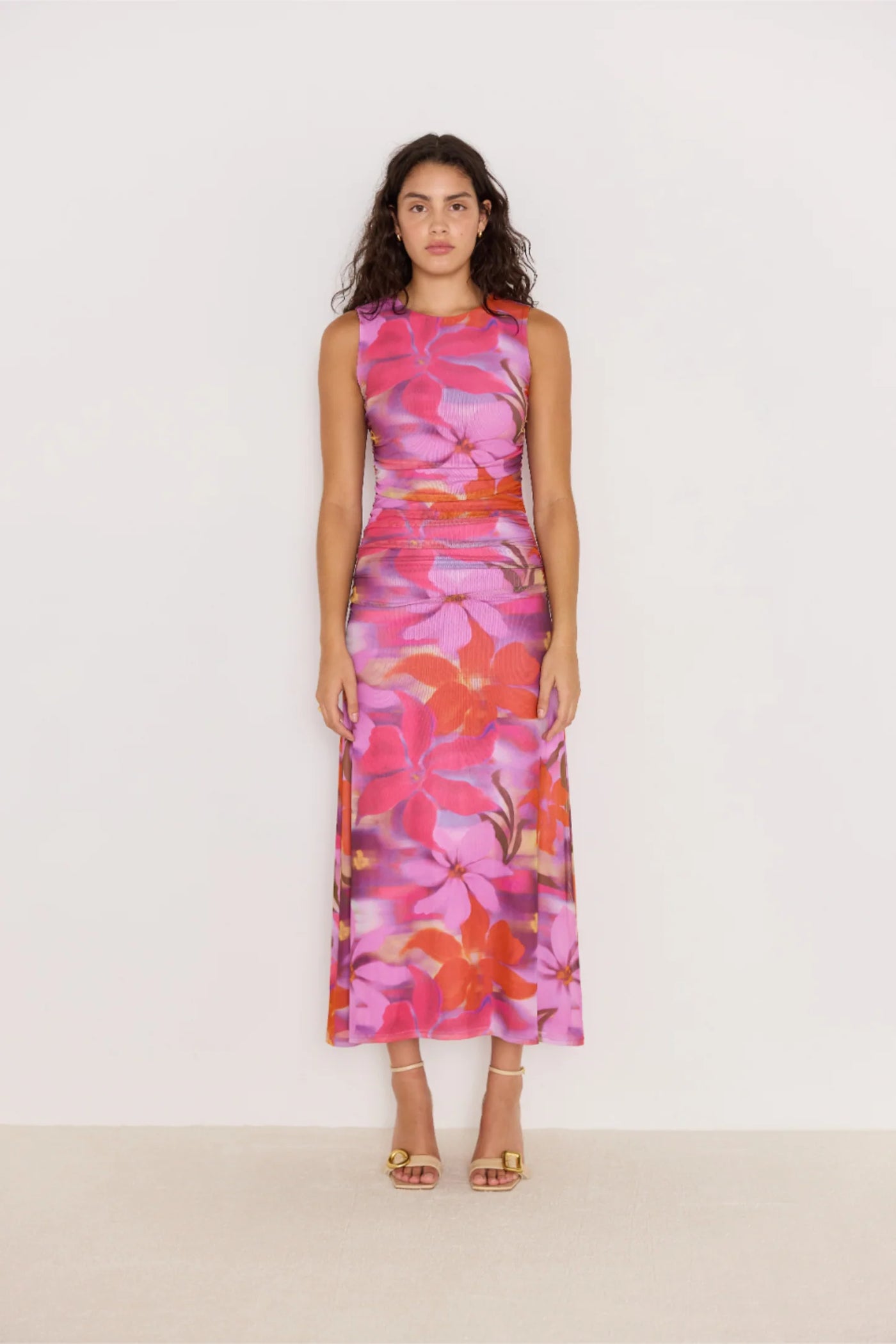 Sierra Mesh Midi Dress