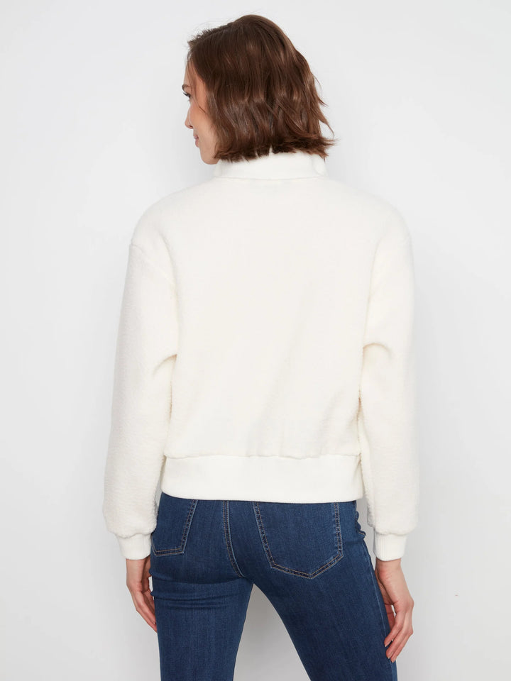 Sleeve Half Zip Fleece with SS zipper