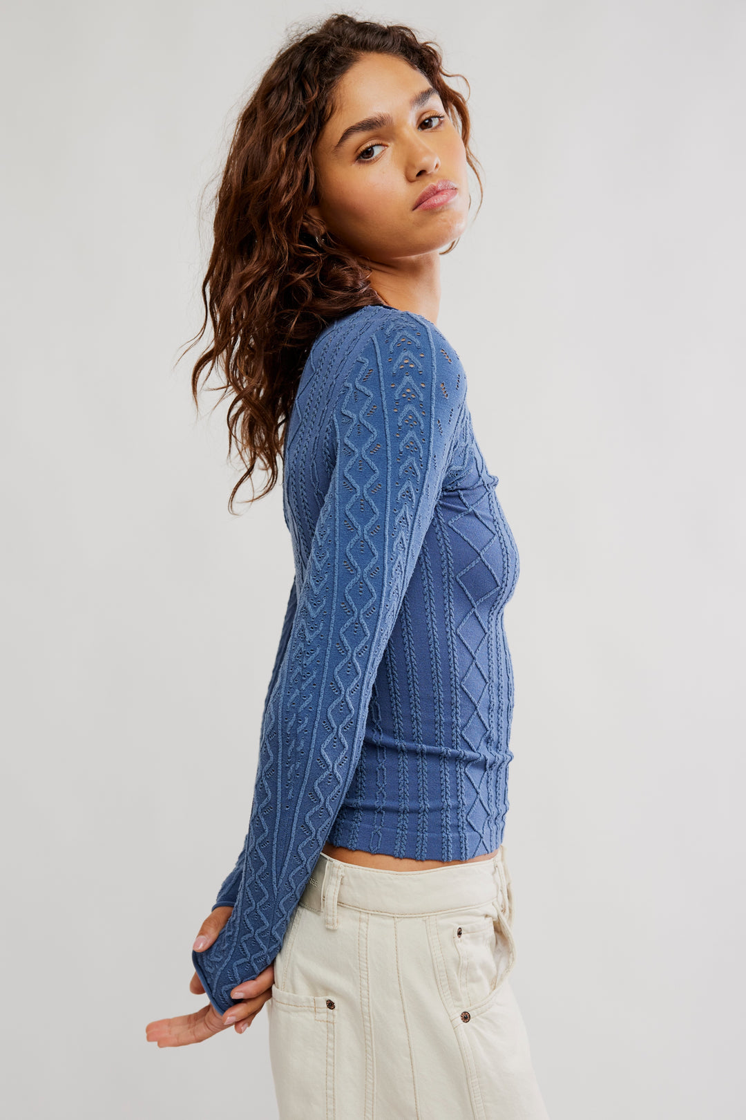 So Soft Seamless Modal Cable Longsleeve