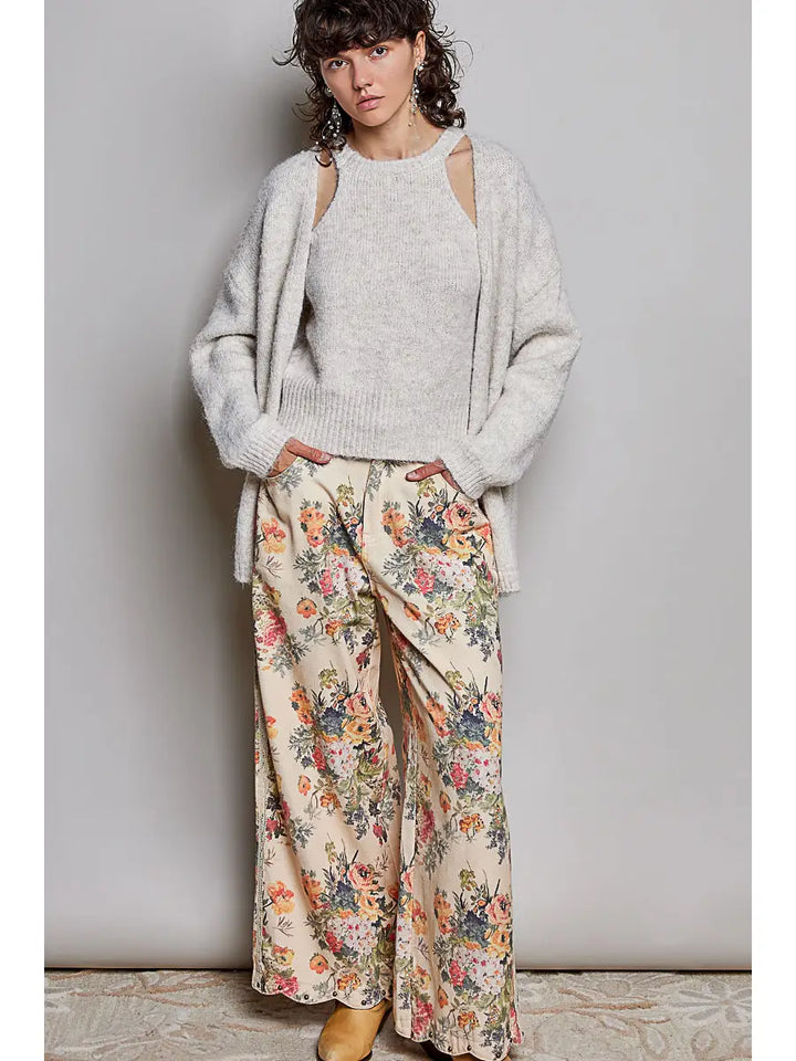 Soft Ribbed Relaxed Layering Knit Cardigan Top Set