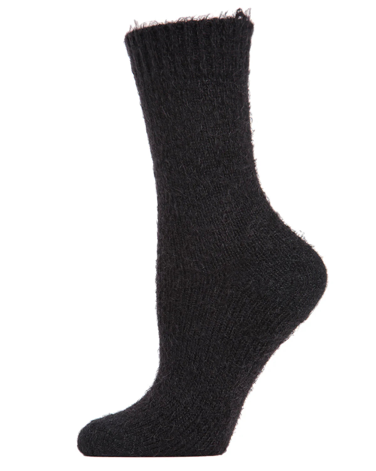 Solid Plush Warm Crew Sock