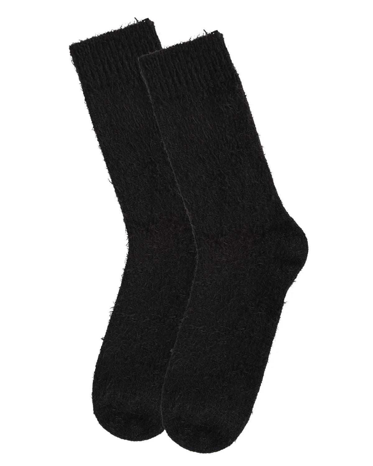 Solid Plush Warm Crew Sock