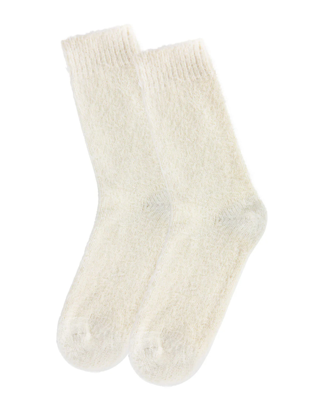 Solid Plush Warm Crew Sock