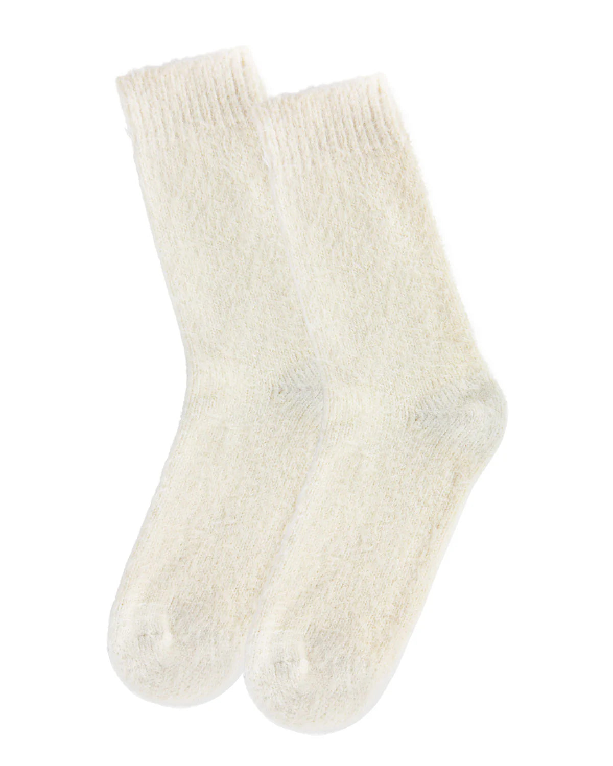 Solid Plush Warm Crew Sock