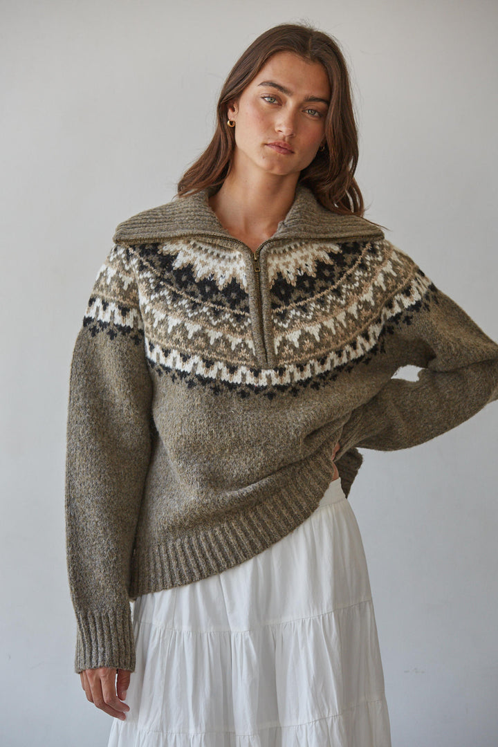 Sommet Half Zip Sweater