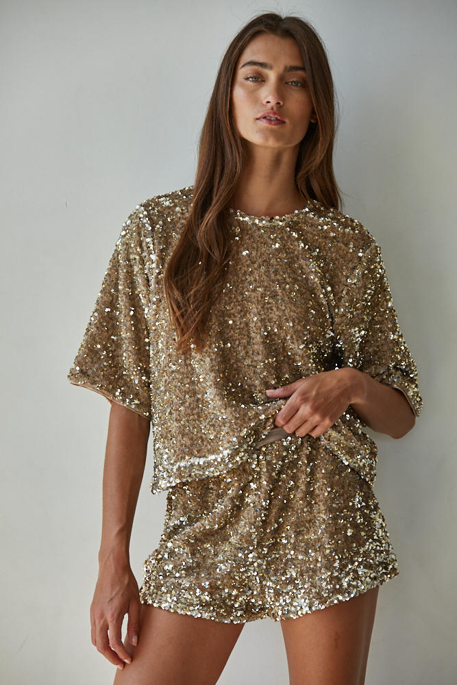 Spotlight Sequin Top