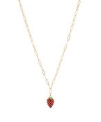 Strawberry Pendant Necklace