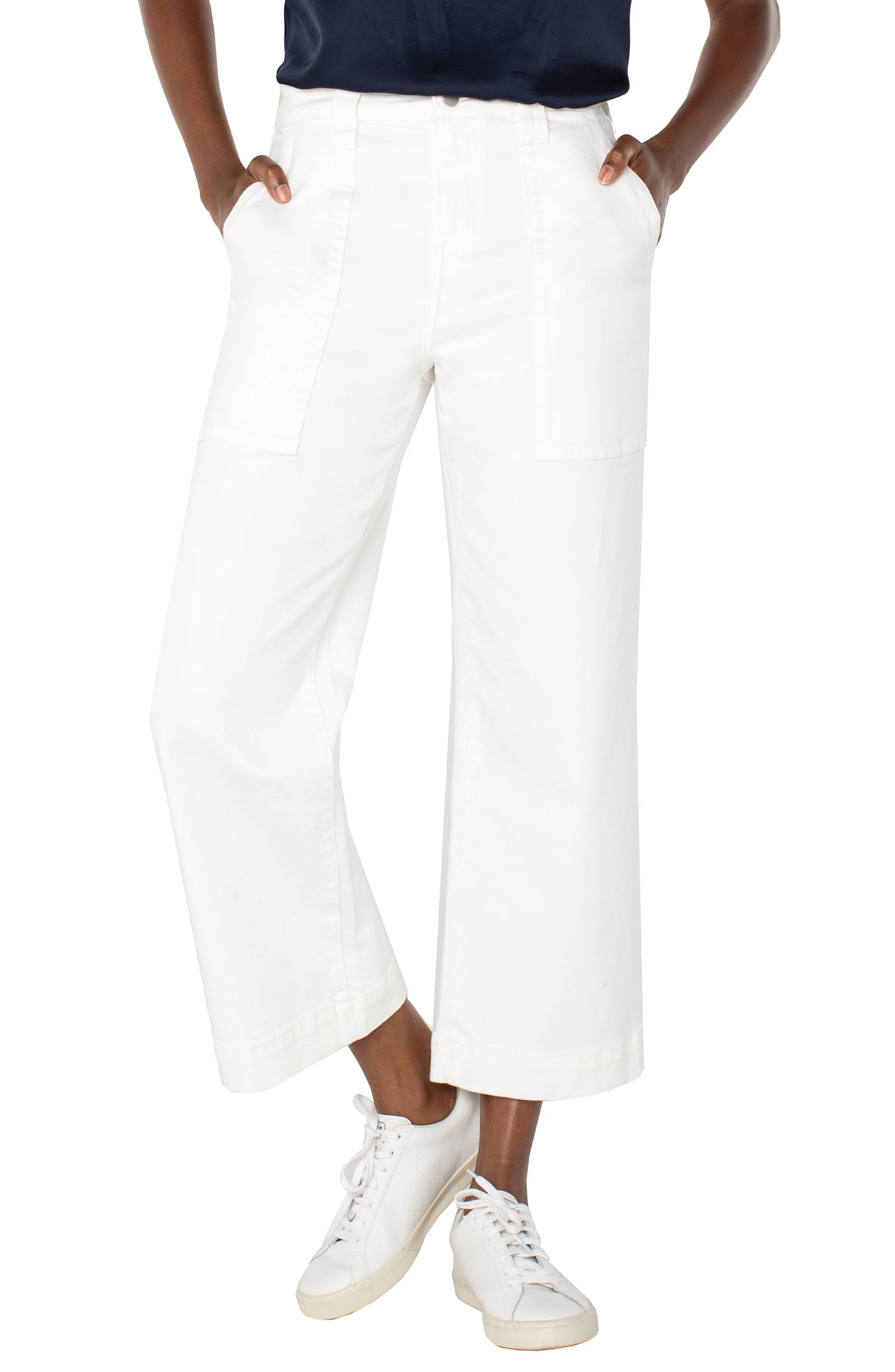 Stride Hi-rise Wide Leg Crop w Patch Pocket 26