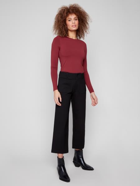 Wide Leg PDR Pants with Pockets