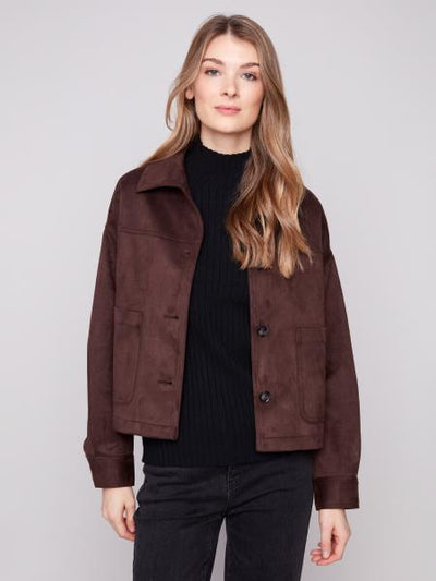 Faux Suede Jacket