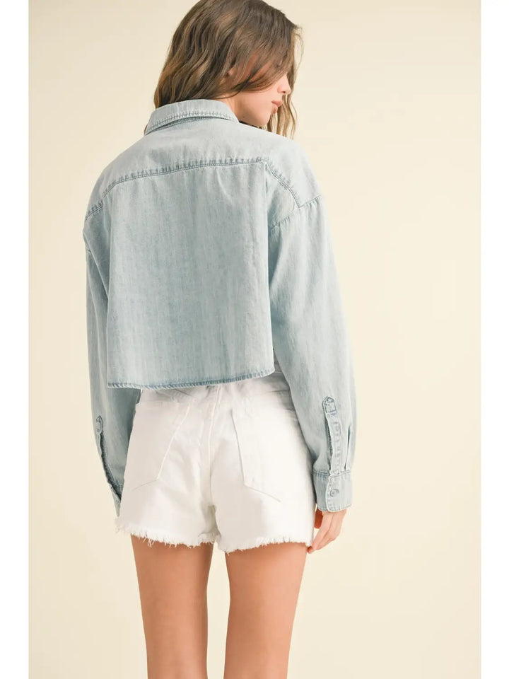 Buttondown Short Body Denim Shirt