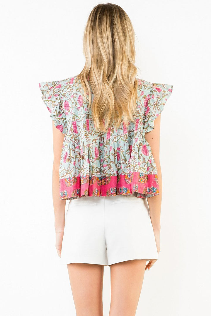 Flutter Sleeve Top