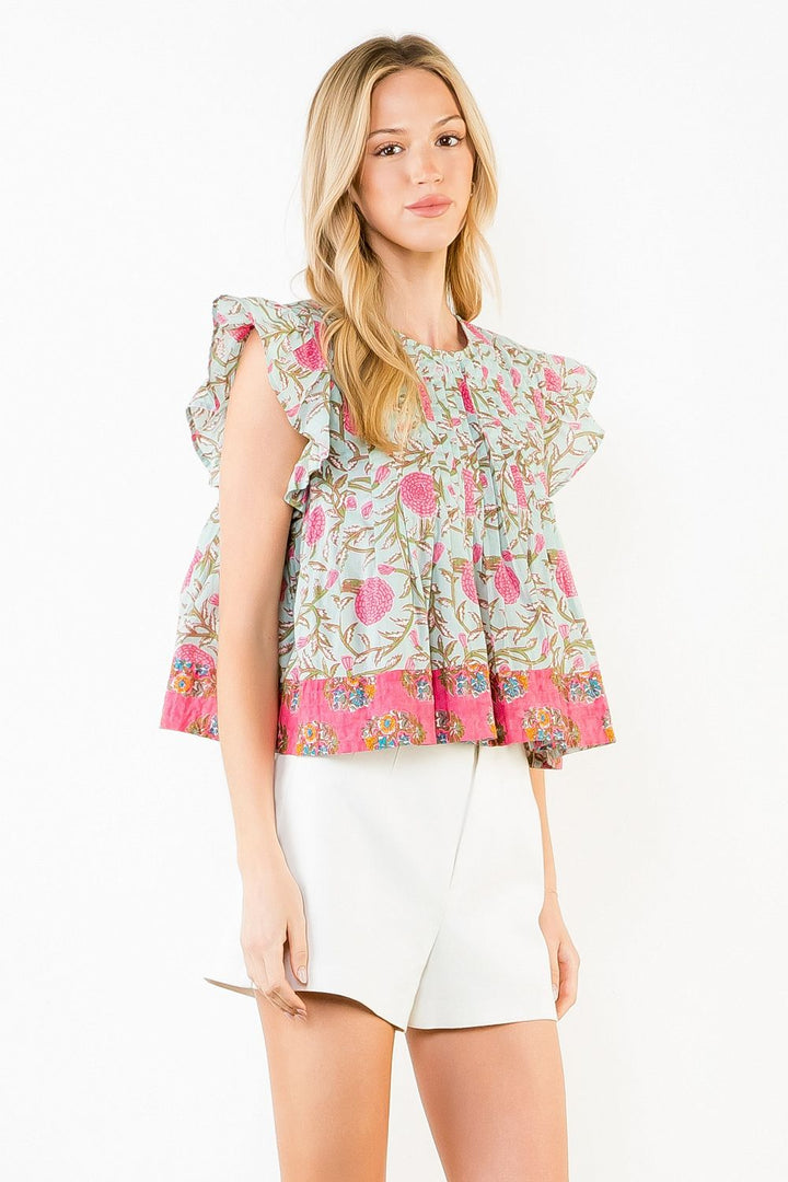 Flutter Sleeve Top
