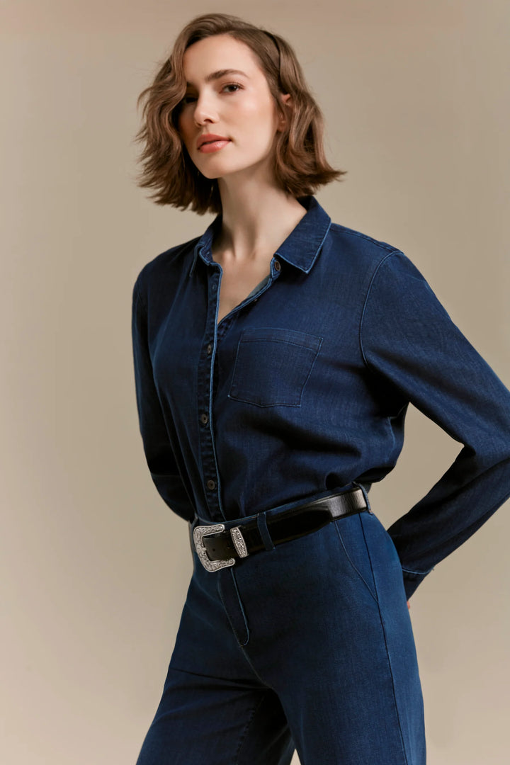 Tencel Shirt With Chest Pocket